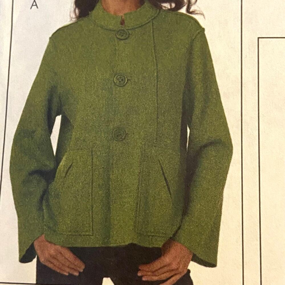 McCalls M6040 Pattern Jacket Miss 8-20 Peacoat Lightweight Fall Fitted Classic